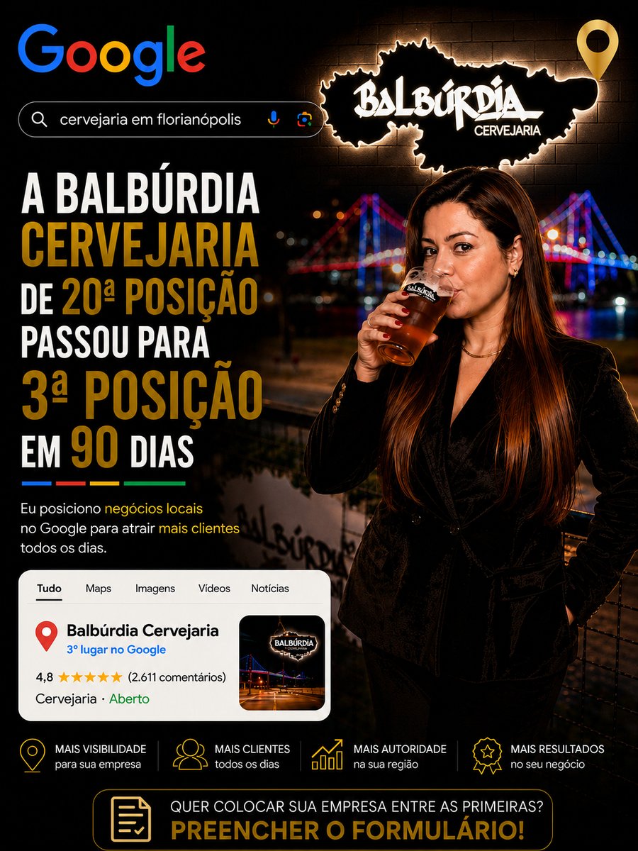 Balbúrdia Cervejeira em 3º lugar no Google